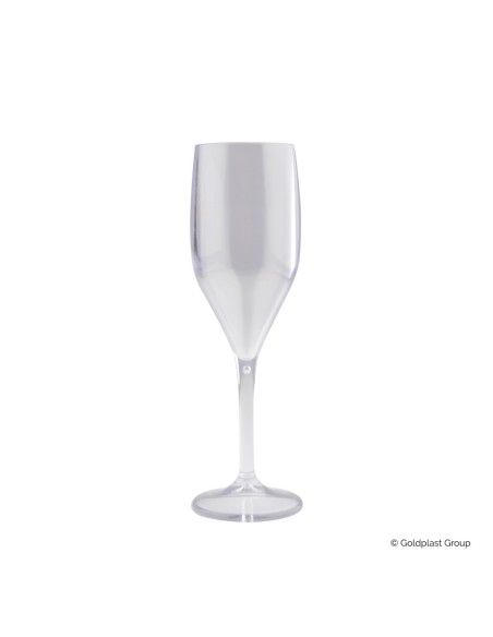 GOLDPLAST FLÖTE GLAS SAN 150CC TRANSPARENT ART. 3777-21