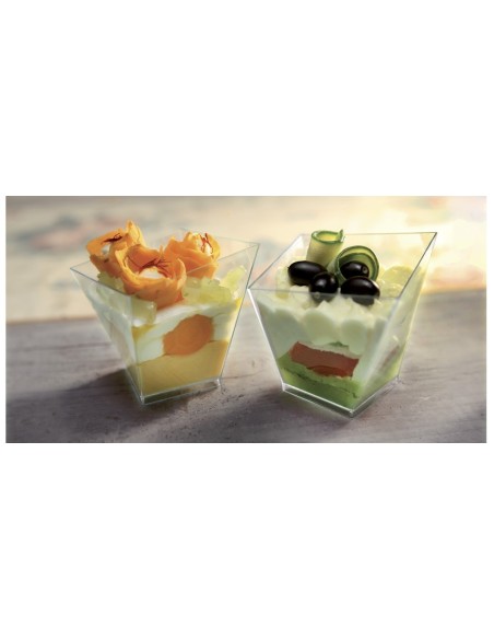 ALCAS Bicchieri M.M. Amour Verde Trasparente 60Cc Quadrato Art. 257/4 257101140 imm 2