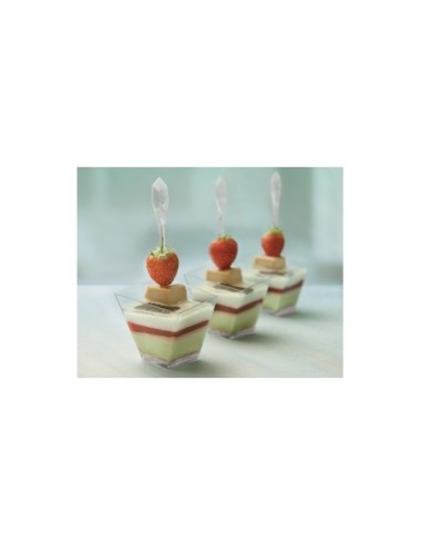 ALCAS Bicchieri M.M. Amour Verde Trasparente 60Cc Quadrato Art. 257/4 257101140 imm 3