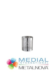 Papier usagé Medial Metalnova Getsi Acier inoxydable perforé 11 Lt Art. 103036