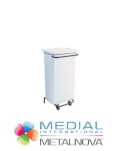 Medial Metalnova Mobile Pedal Bin Conticolor 110 Lt White Art. 791124
