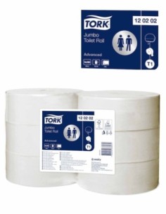 TORK TOILETTENPAPIER MAXI JUMBO TORK 280 MT. PZ.6 120202