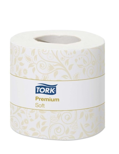 PAPIER TOILETTE À BANDES TORK PREMIUM 96 ROULEAUX 2 PLIS 120221