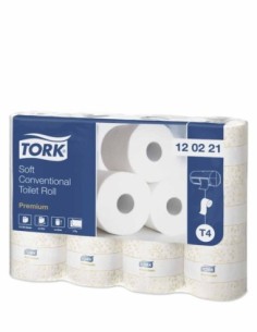 TORK PREMIUM VERPACKTES TOILETTENPAPIER 96 ROLLEN 2-LAGIG 120221 2