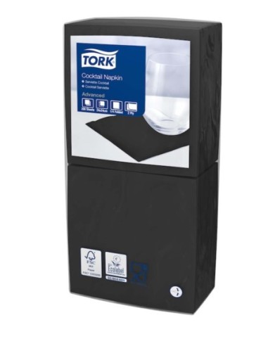 TORK SERVIETTEN 24X24 2 V. SCHWARZ ST. 200 477829