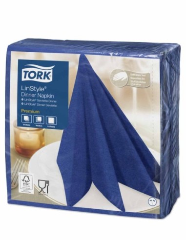 TORK NAPKINS 39X39 LINSTYLE MIDNIGHT BLUE PCS. 50  478856