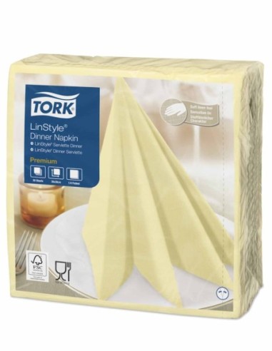 TORK NAPKINS 39X39 LINSTYLE CHAMPAGNE PCS 50 478712
