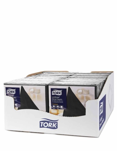 TORK NAPKINS 39X39 LINSTYLE NOIR PCS 50 478726_2