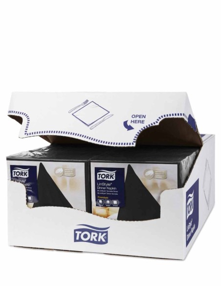 TORK NAPKINS 39X39 LINSTYLE NOIR PCS 50 478726_3
