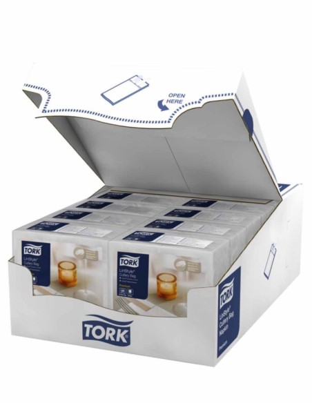 TORK BESTECKHALTER SERVIETTE 40X39 LINSTYLE WEISS STK. 50 509600_3