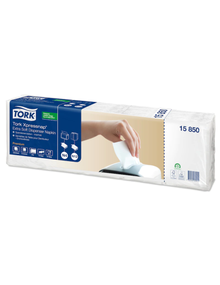 Tork Xpressnap® Weiße extraweiche Serviette für Spender 15850