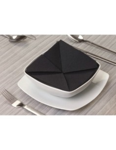 Infibra serviettes 33x33 2 plis noir pc.50 art 0334 2