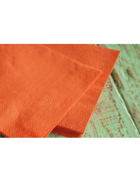Infibra tovaglioli 33x33 2 veli arancio pz.50 art 0332