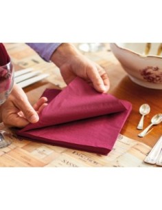 Infibra tovaglioli 33x33 2 veli bourdeaux pz. 50 art 0306 2