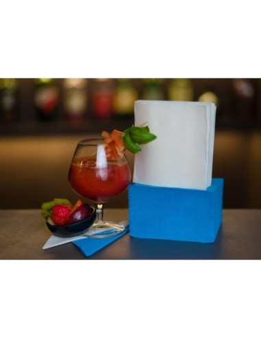 Infibra serviettes 24x24 2 plis bleu océan pcs. 100 art. 0752