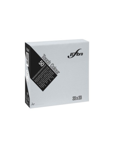 Infibra Servietten 33x33 2-lagig grau 50 Stück Art. 0498