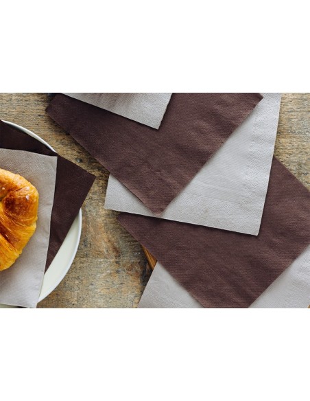 Infibra serviettes 33x33 2 plis gris pc.50 art 0500