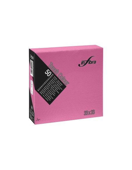 Infibra tovaglioli 33x33 2 velifucsia pz.50 art 0487