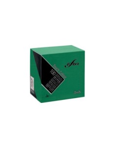 Infibra tovaglioli 24x24 2 veli verde pz. 100 art 0266