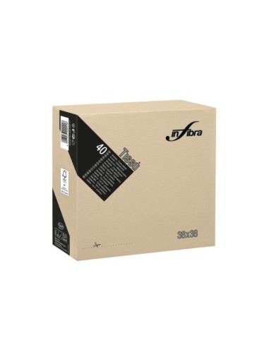 Infibra Servietten 38x38 2-lagig Tissue Greige Stk.40 Art.-Nr. i-0755 Artikel 0755