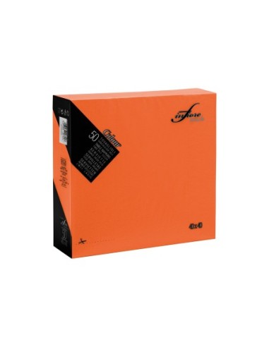 Infibra Servietten 40x40 2-lagig orange 2v Stk.50 Art. 0702