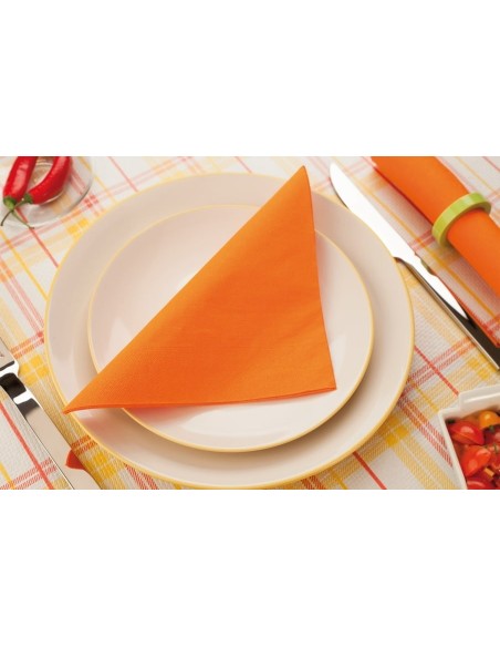 Infibra tovaglioli 40x40 2 veli arancione 2v pz.50 art 0704
