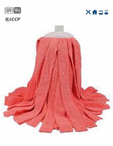 Eudorex ricambio micromop 200 gr rosso art. 012 microfibra 