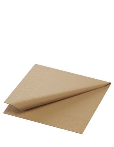 DUNI Serviette en cellulose 24 x 24 cm eco Marron 2 plis article 178647