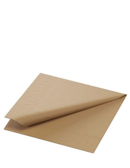 DUNI Zelluloseserviette 24 x 24 cm Öko Braun 2-lagig Artikel 178647