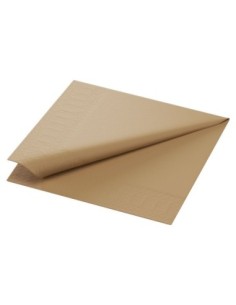 DUNI Serviette en cellulose 33 x 33 cm eco Marron 3 plis article 178653 2