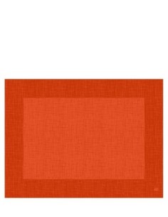 DUNI Tischset Dunicel 30 x 40 cm Linnea Mandarin Art. 178344/178384 2