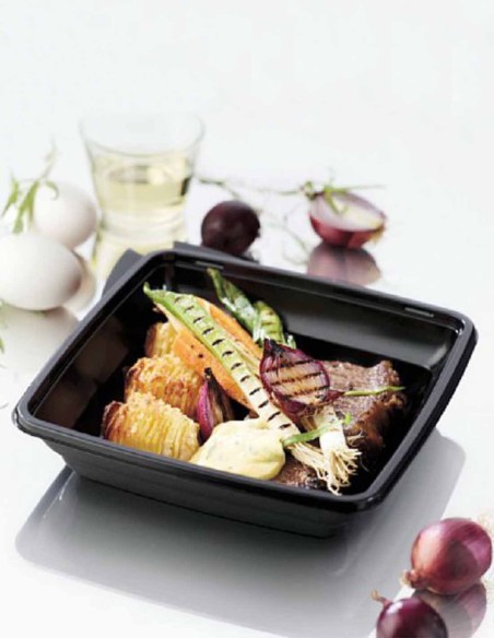 DUNI Gourmet Box 197 x 197 x 44 mm Schwarz Artikel 163223 2