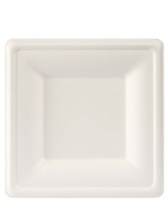 DUNI Piatto quadrato 16 x 16 cm Bianco