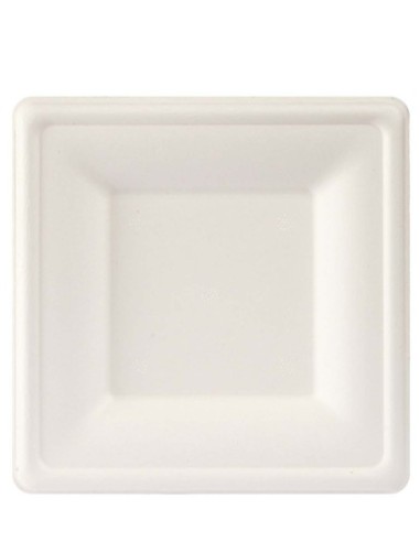 DUNI Piatto quadrato 16 x 16 cm Bianco