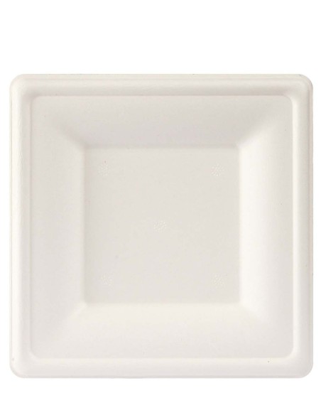 DUNI Piatto quadrato 16 x 16 cm Bianco