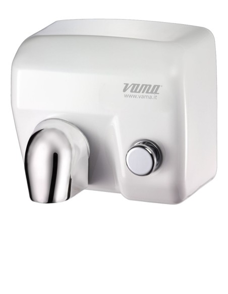 VAMA ASCIUGAMANI ELETTRICO ARIEL CON PULSANTE  2400W BIANCO  ART. ARIEL BP