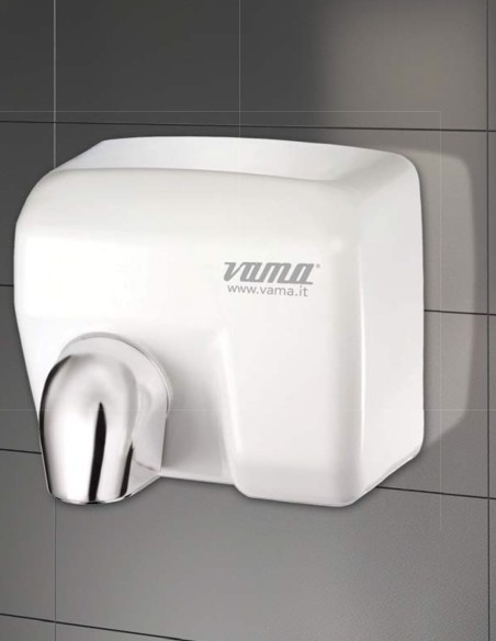 VAMA ELEKTRISCHER HÄNDETROCKNER ARIEL MIT FOTOZELLE 2400W WEISS ART.-NR. ARIEL BF