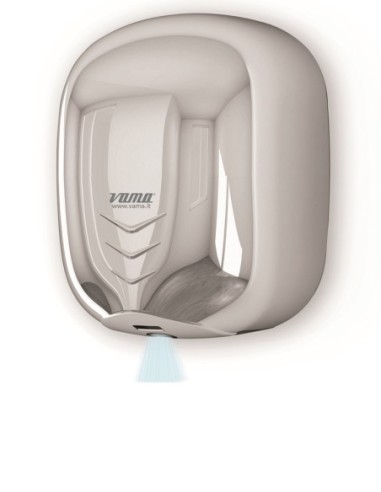 VAMA ASCIUGAMANI ELETTRICO ECOJET 1100 W ACCIAIO LUCIDO art. STREAM DRY UV LF