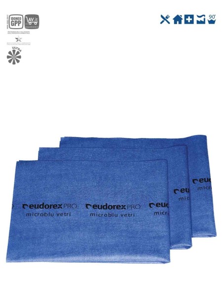 Particolare Eudorex panno microblu vetri pz. 5  art.853 ultramicrofibra