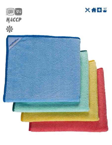 Eudorex panno microtex multi verde pz. 5 microfibra tessuta