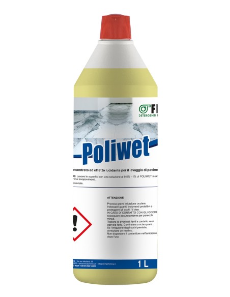 FIRMA POLIWET lavapavimenti concentrato lucidante HACCP 1lt