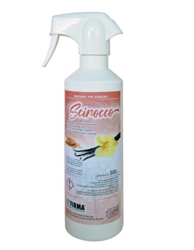 SCIROCCO deodorante ambienti Mirra e Vaniglia HACCP 500ml