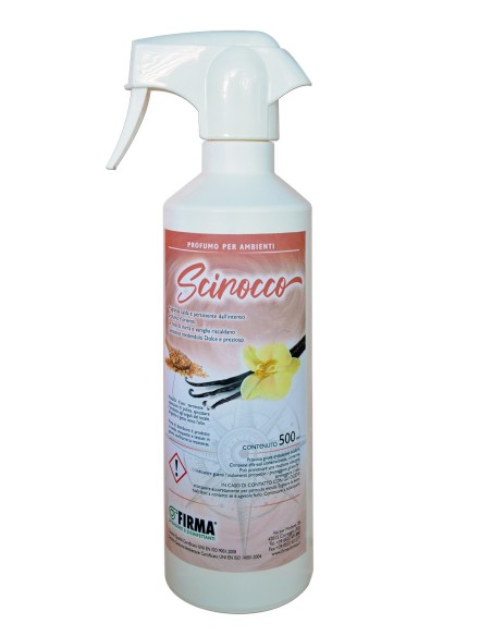 SCIROCCO deodorante ambienti Mirra e Vaniglia HACCP 500ml