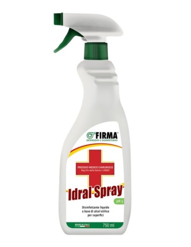 IDRAL75 Spray igienizzante idroalcolico superfici PMC HACCP