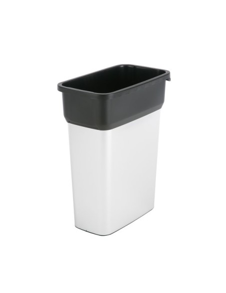 VILEDA GEO METALLIC DUSTBIN LT.70 MÉTAL ET NOIR ART.137729