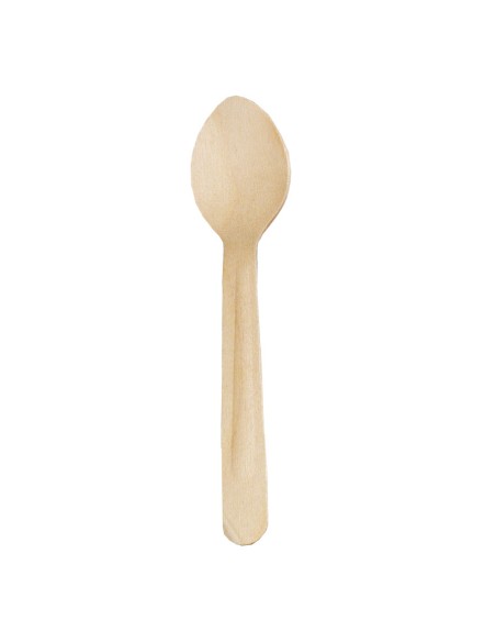 PAPERLYNEN CUILLÈRE EN BOIS NATUREL 11 CM PAQUET DE 100 PIÈCES ART P3933SMALL