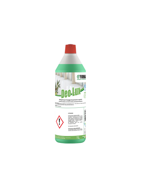 LAVEUR SIGNATURE DEO LUX, DÉTERGENT PARFUMÉ À EFFET POLISSANT. HACCP. FLACON DE 1 LT