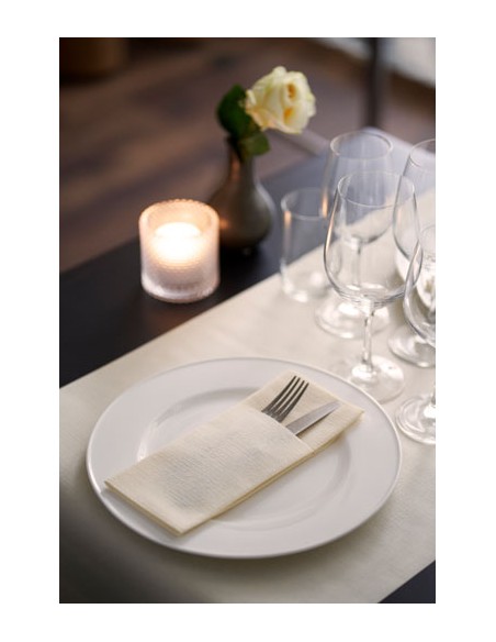 DUNI SACS P/COUVERTS DUNILETTO CRÈME 40x33 PCS. 65 ART157465