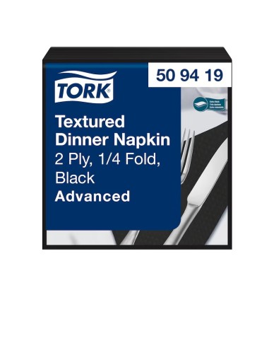 TORK TOVAGLIOLI 39X39 NERO 2V PZ 50  509419