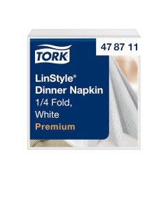 TORK NAPKINS 39X39 LINSTYLE BLANC PCS 50 478711